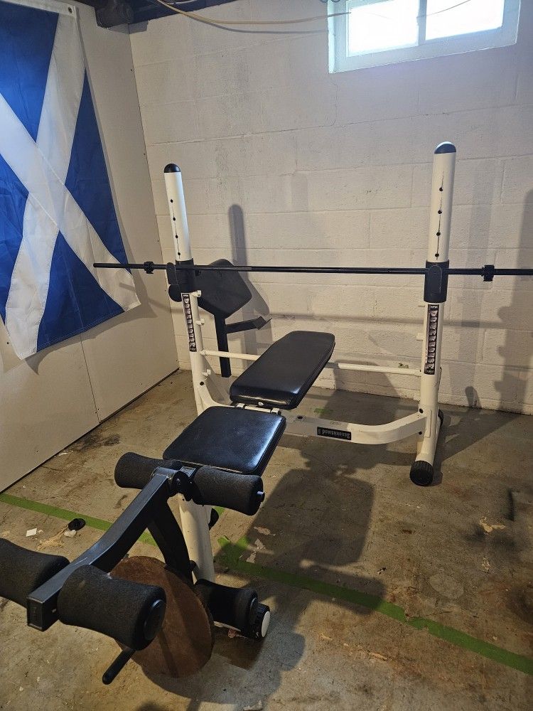 Workout Bench And Weights