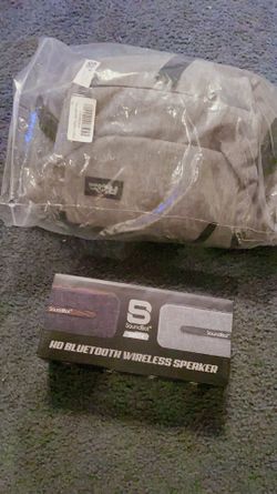 🔥🔥CHEAP!!HURRY!!Wireless bluetooth speaker and heavy duty backpack with usb port and rain cover(2 items)