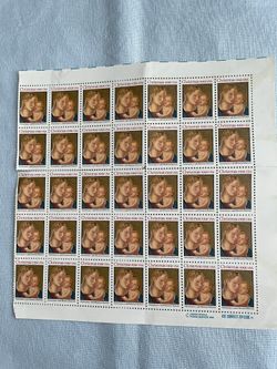 1991 Madonna And Child Christmas Stamps