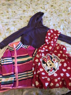 Toddler girls fleece hoodies size 3T