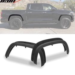 Fits 2022-2025 Toyota Tundra Pocket Style Fender Flares Wheel Arch Cover PP 4PCS