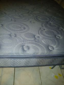 Queen Size Bed , Paid 700 Hardly Used , With Floor Frame. $100  
