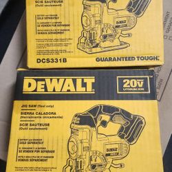 Dewalt 20v jig saw , scroll saw, new in box 12 available