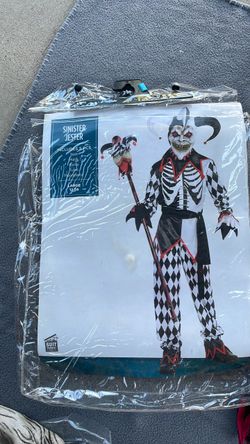 Large 10-14 jester costume