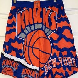 sz L brand new jumbotron Knicks Mitchell & Ness shorts