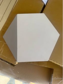 Zia Tile Oslo Hex Cement Tile – White + Pewter | 8"x9" | 7 Boxes (84 Tiles)