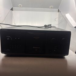 Sony CDP-CX355 100 Disc Storage CD Changer Player Powers On NEED NEW BELT Repair