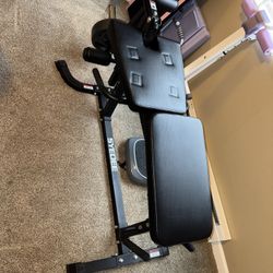 Leg Extension And Leg Curl Machine With Weights