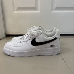 Nike Air Force 1 Low Supreme White Black + extra laces Size 13
