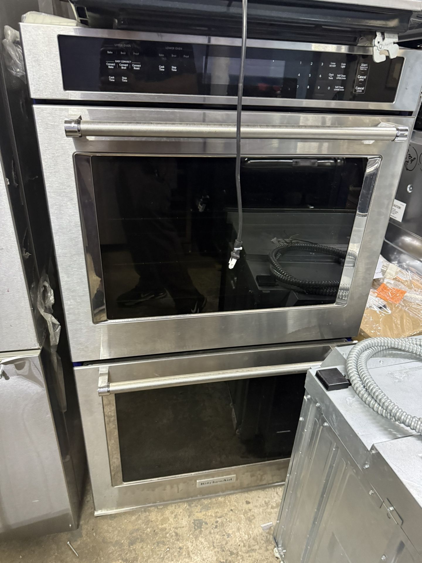 kitchen aid wall oven stainless