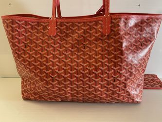 GOYARD Red Saint Louis GM Tote Bag Toile Goyard Rouge w/ Pouch In very good  condition for Sale in West Menlo Park, CA - OfferUp