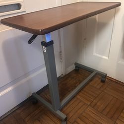 Medical Overbed Table with Wheels