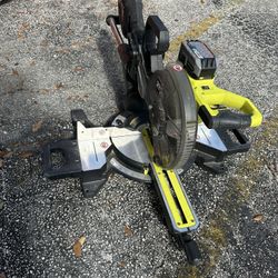 Ryobi Mitter Saw 10in With Slide -battery Power