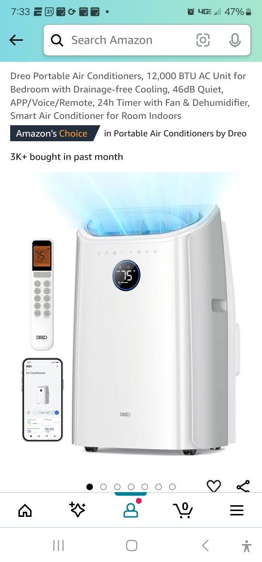 Dreo 12,000 BTU Portable Air Conditioner