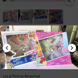 2 Disney Pop up Games