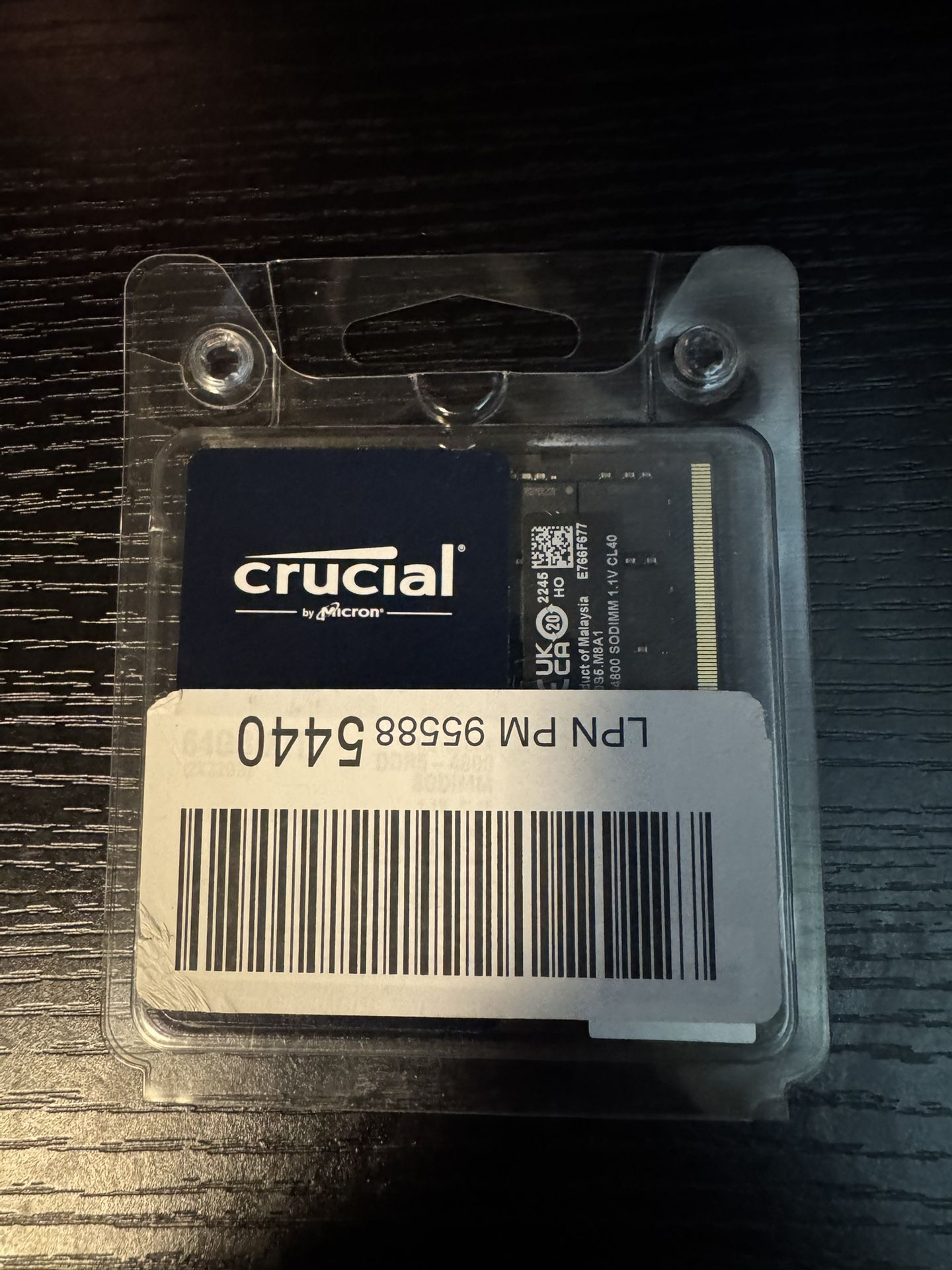 Crucial 32GB DDR5 RAM Kit (2x16GB), 4800MHz CL40 Laptop Memory - SODIMM 262-Pin