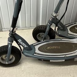 Two Razor Electric Scooter - E300 - 15 mph (Child Or Adult / 220 lb Rider Weight) (like  an E Bike)  - Near Full Sail 