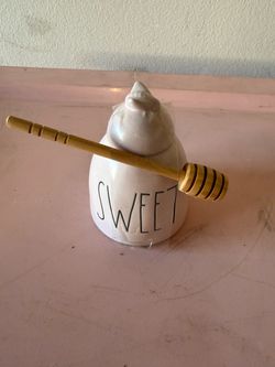 RAE DUNN PINK SWEET HONEY JAR