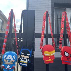 Spider Man/ Batman /  Captain America/  Iron Man  $15 Each Coin Bags