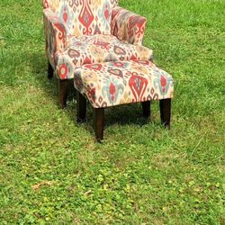 Accent Chair And Ottomon
