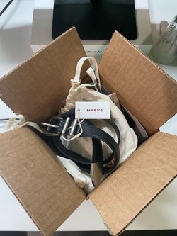Maeve Classic Black Belt - Brand New
