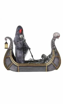 Animated Ferry of the Dead Halloween Yard Decoration