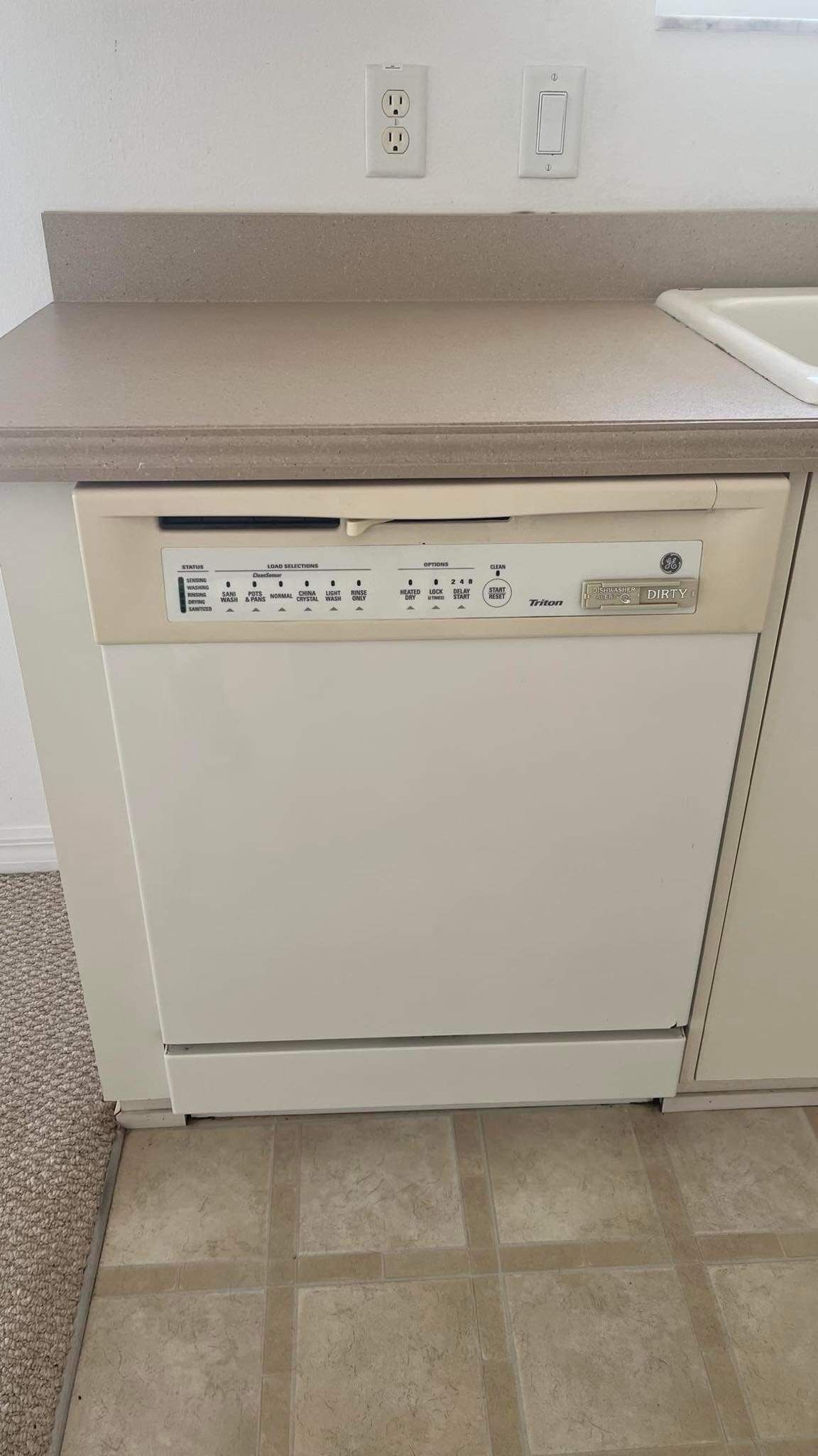 GE BISQUE DISHWASHER