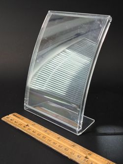 Curved Plastic Acrylic Clear Photo Picture (6”x4”) Frame