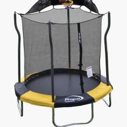 76% Off! New propel 7.5’ Trampoline With Basketball Hoop