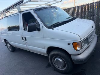 98 E250 cargo work van loaded with supplies runs great