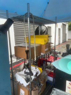Metal storage rack