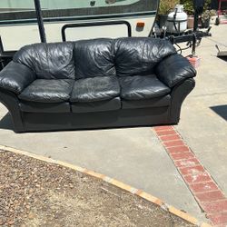 Leather 3 Seat Sofa 