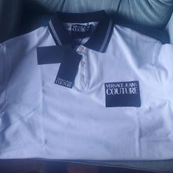 Versace Jean's Couture White Polo Shirt
