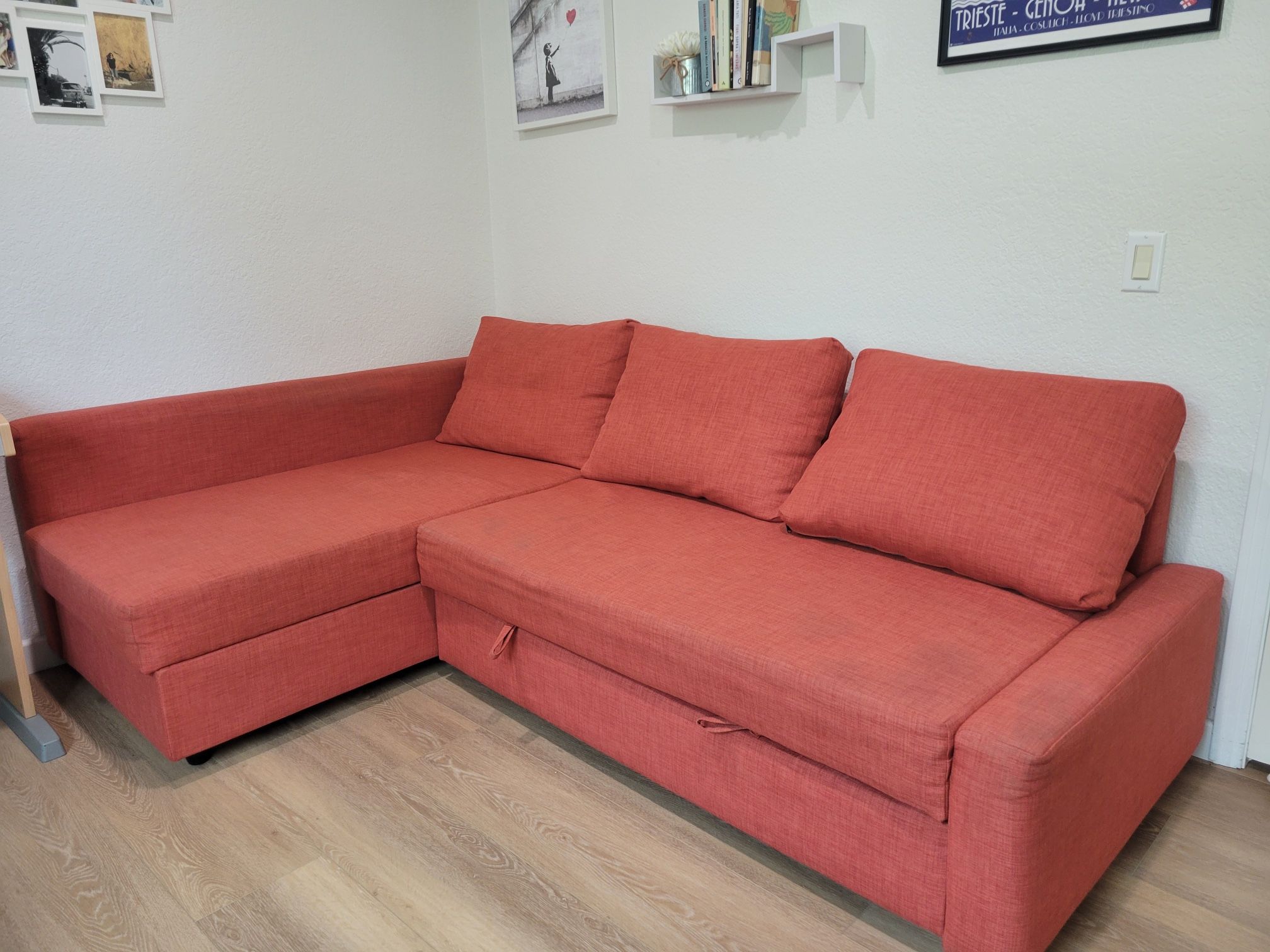 FRIHETEN IKEA sofa-bed Sleeper sectional,3 seat w/storage