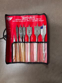 Set if 7 vintage high speex steel bits