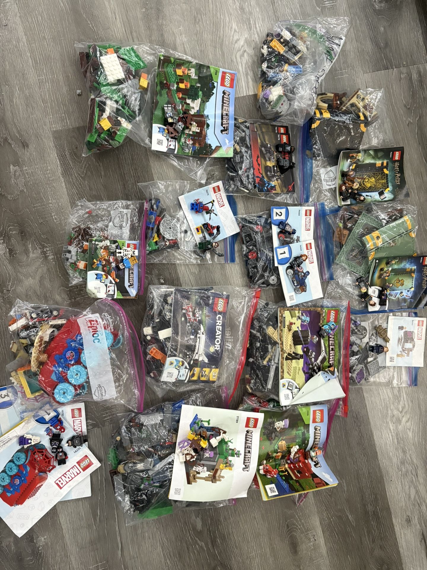 Lego Sets Marvel, DC, Minecraft, Harry Potter 