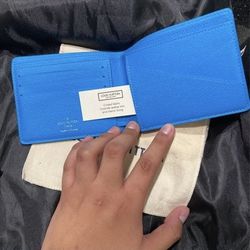Blue LV Wallet