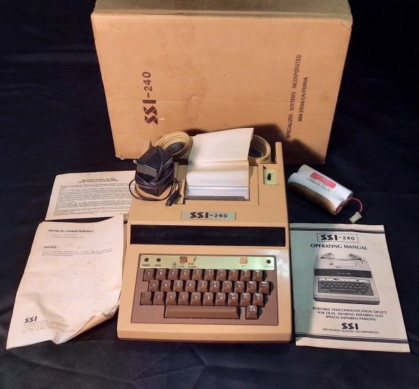 Specialized Systems SSI-240 RARE 70s Vintage TTY device