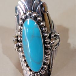 SILVER TURQUOISE RING
