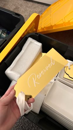 6 Wedding reserved signs