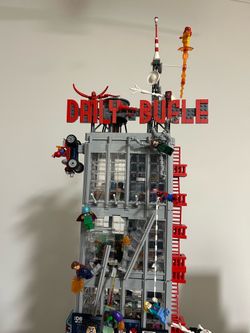 pre built lego daily bugle