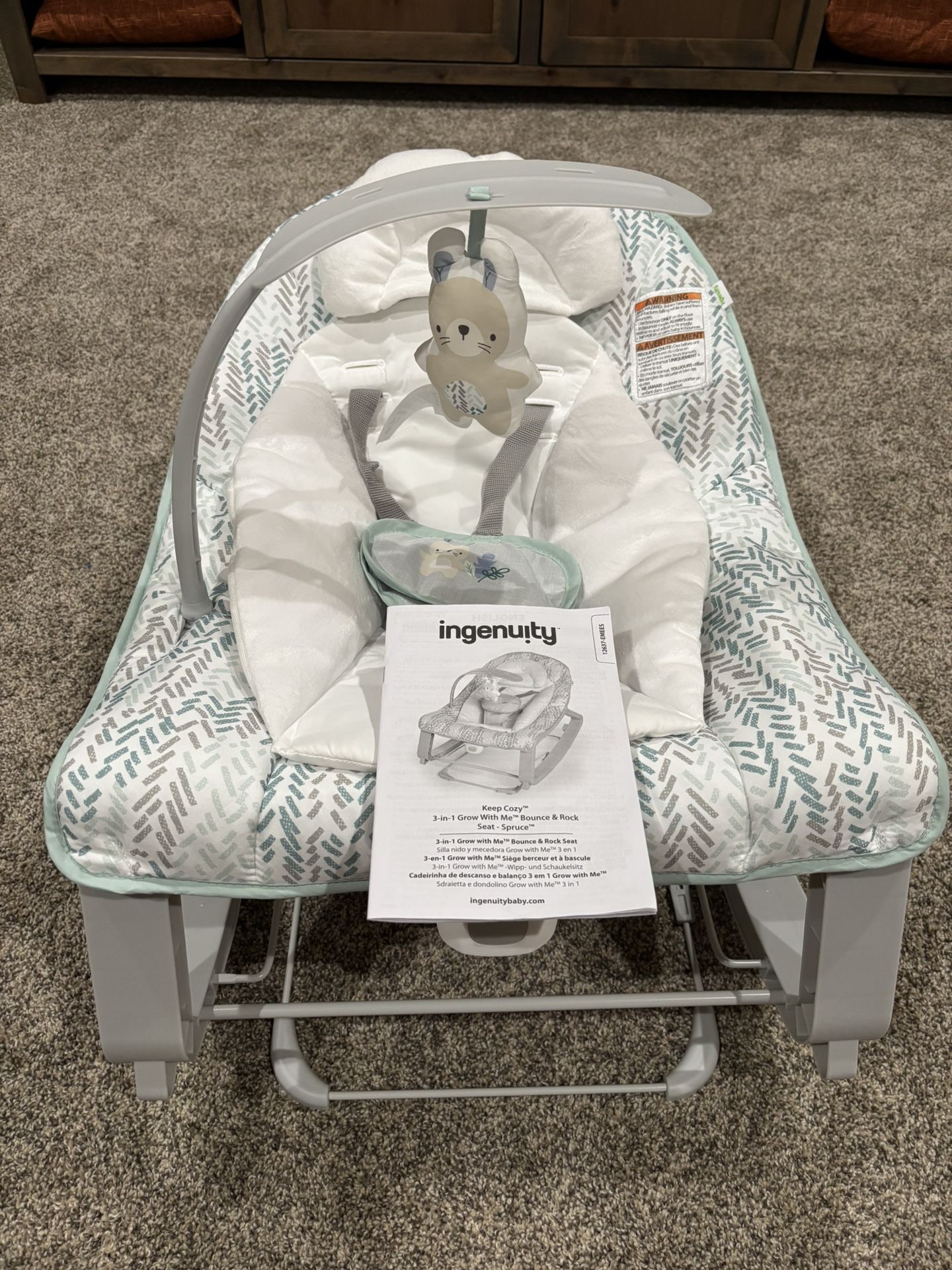 NEW “Ingenuity” 3-in-1 Grow With Me Bounce And Rock Seat