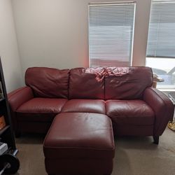 Red Leather Couch