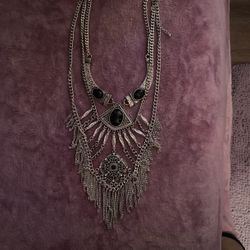 Silver Beautiful Bohemian Necklace