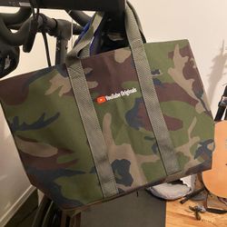 LL BEAN Hunter's Tote Bag, Open-Top large NEW 