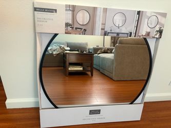 New Decorative 30” Circular Mirror (In Original Box)