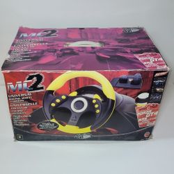 Mad Catz MC2 Steering Wheel Universal Xbox GameCube Playstation Tested 
