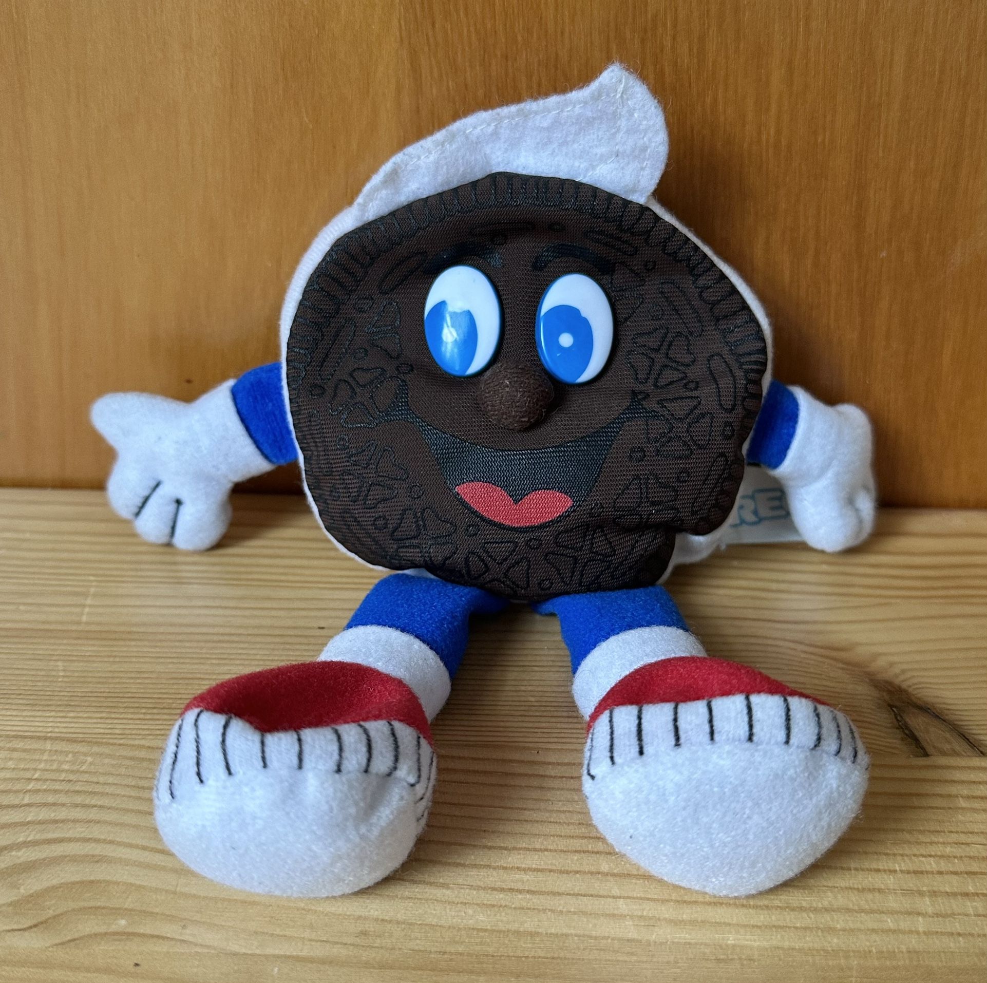 Vintage Nabisco OREO Cookie Character Advertising Promo 7” Beanbag Plush Toy