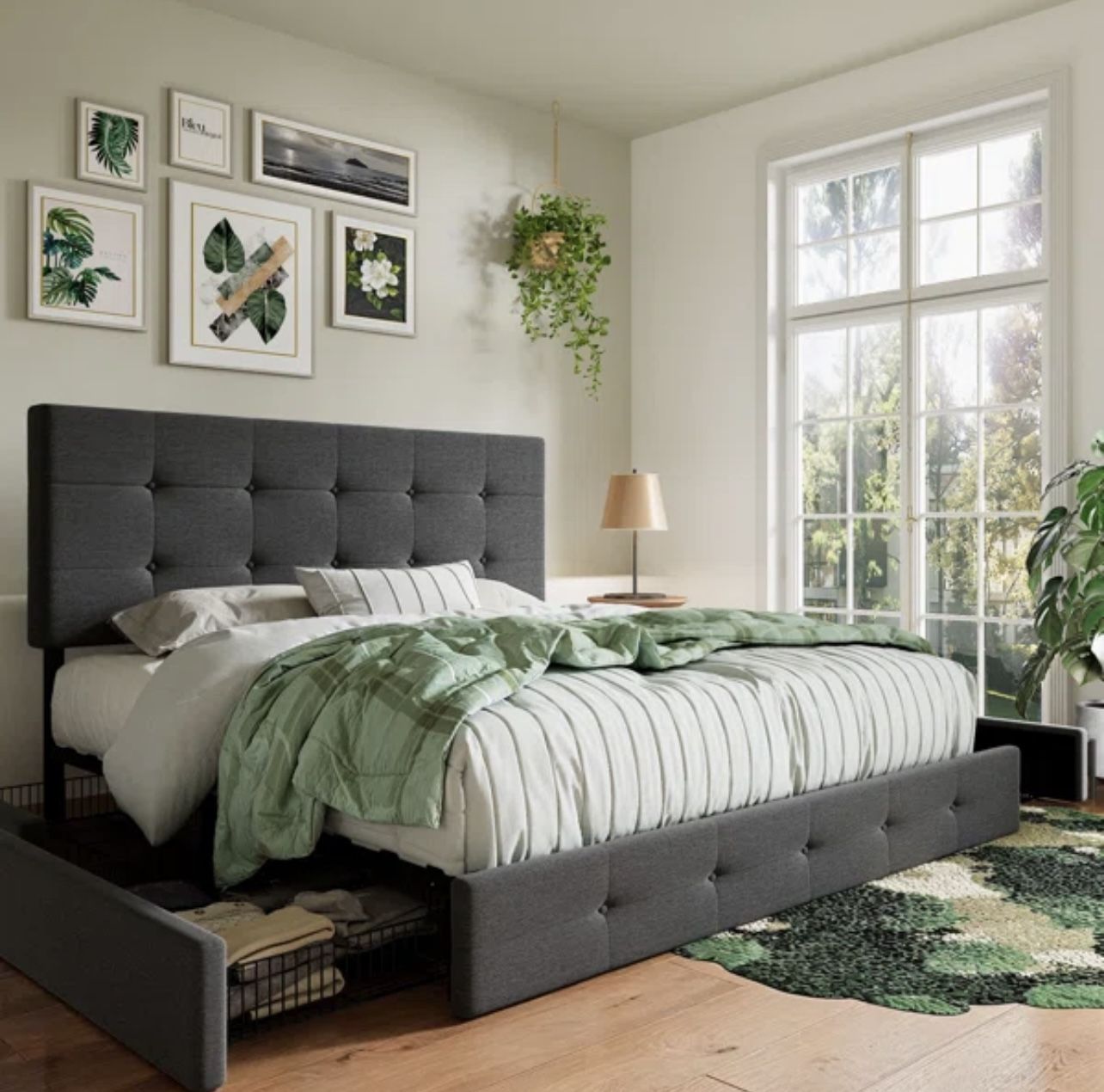 Bed Frame With Built In Drawers