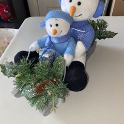 VINTAGE Avon A Magical Winter Sleigh Ride Snowman Sledding Christmas Musical